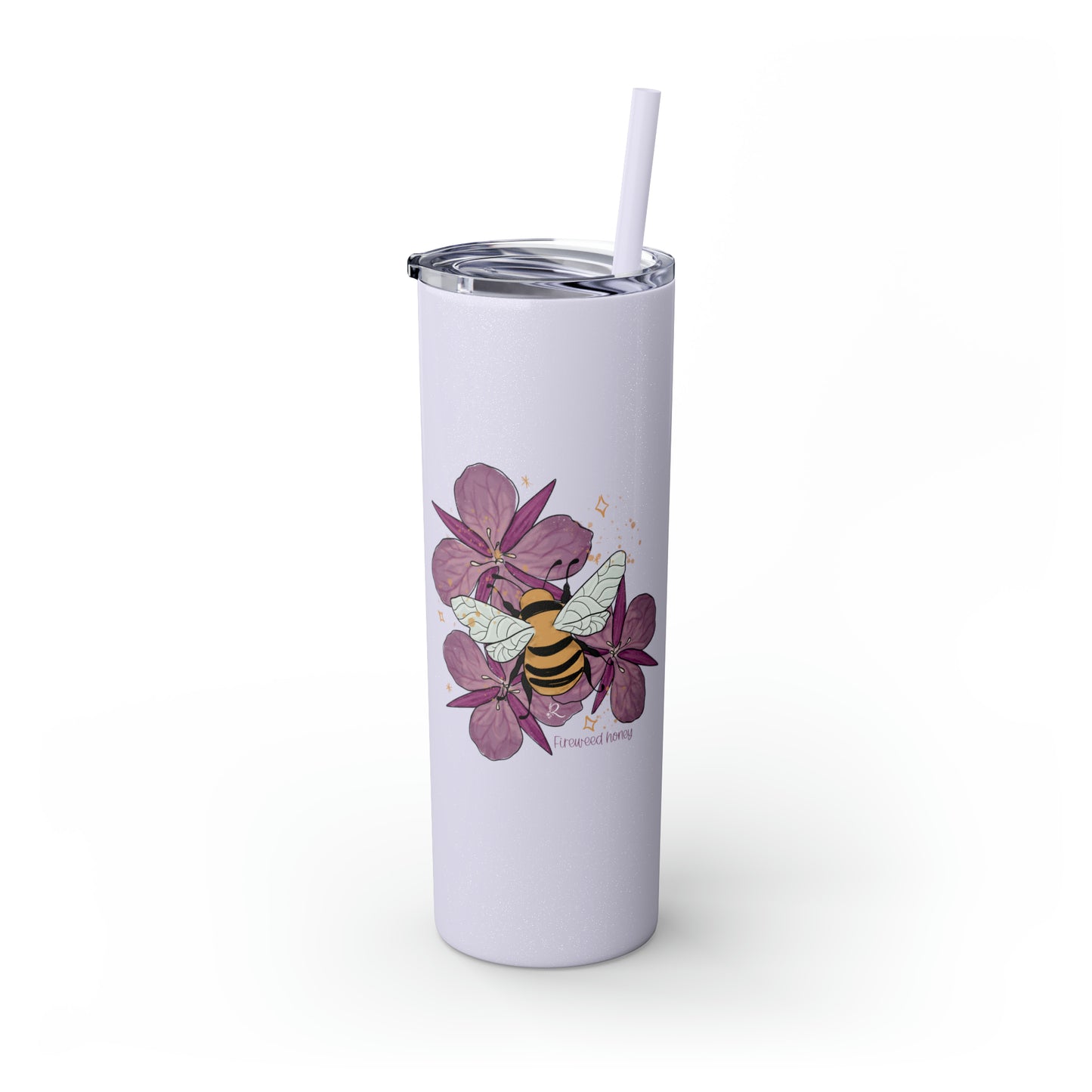 Fireweed Honey Bee Tumbler with Straw, 20oz