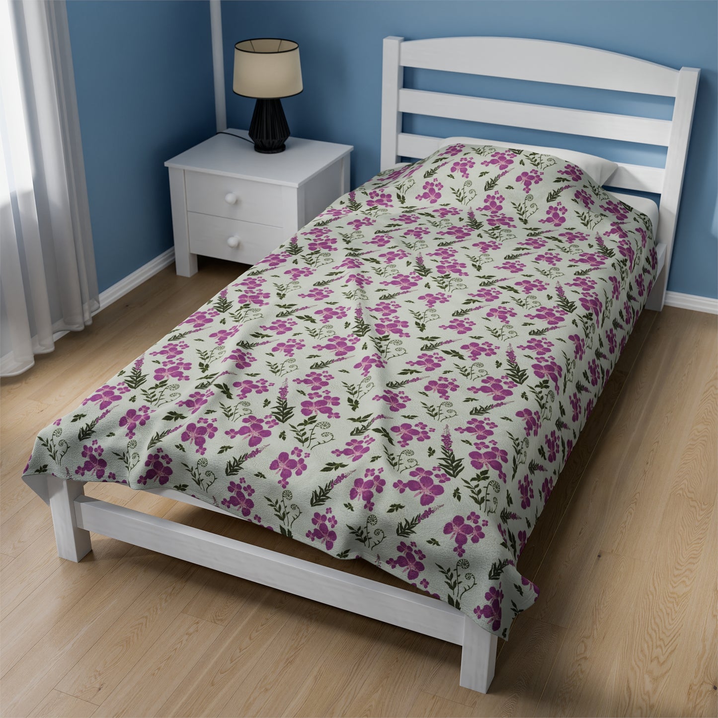 Fireweed Bloom Plush Blanket