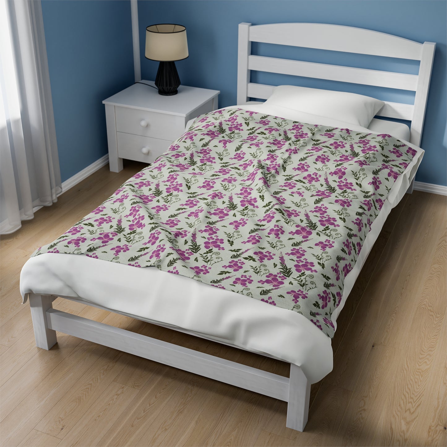Fireweed Bloom Plush Blanket