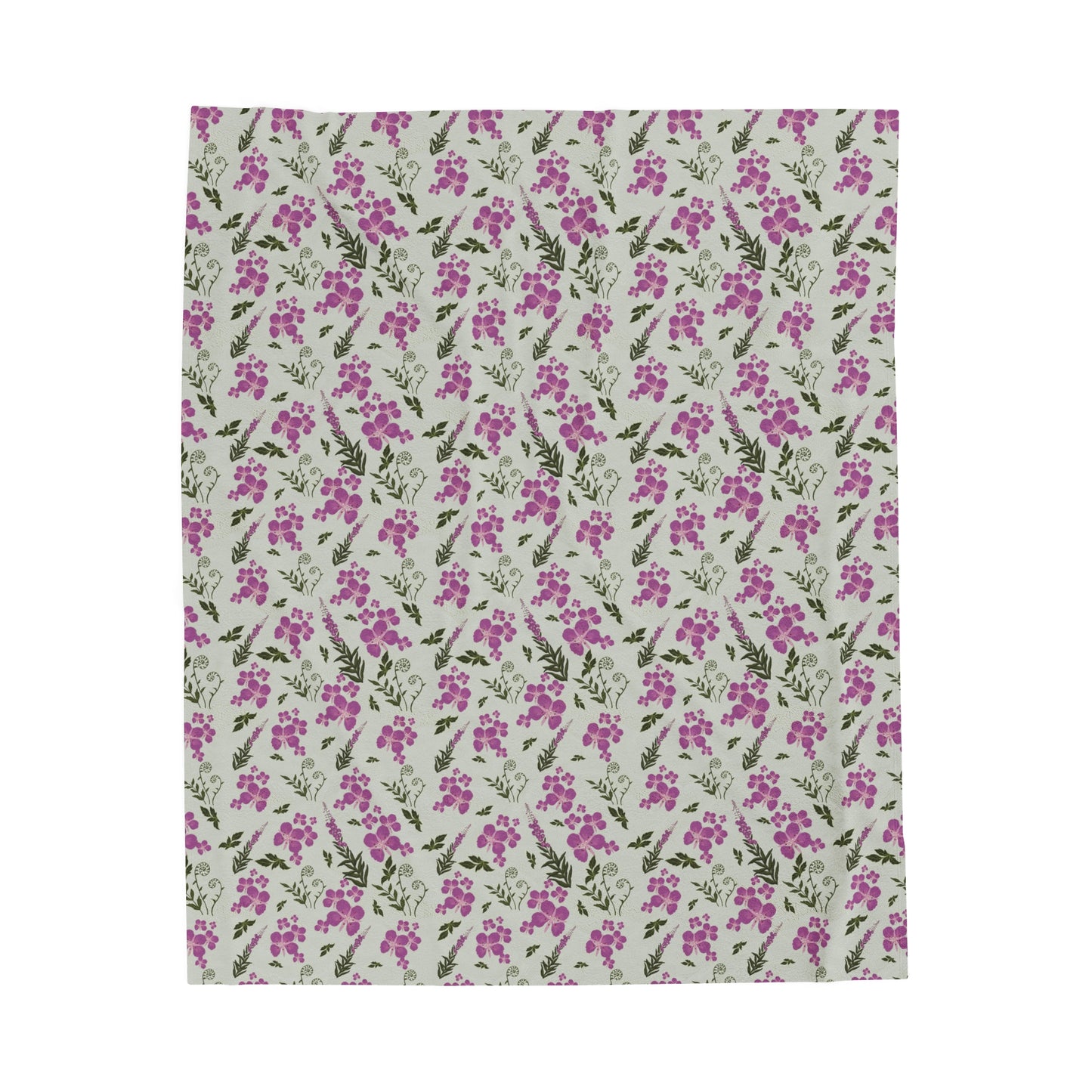 Fireweed Bloom Plush Blanket