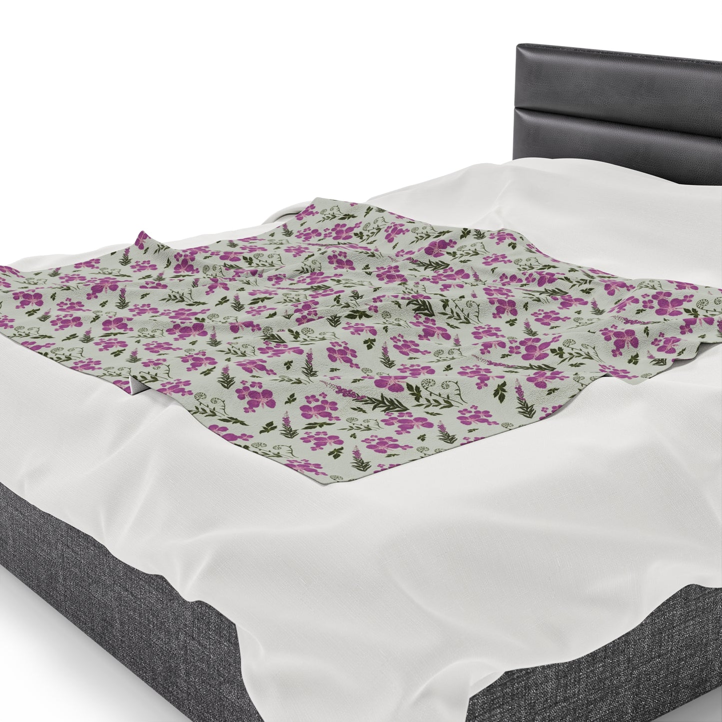 Fireweed Bloom Plush Blanket
