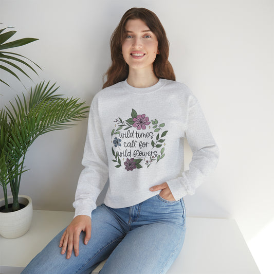 Wild times floral crewneck