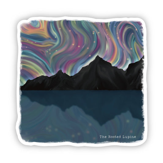 Midnight Mountains Sticker