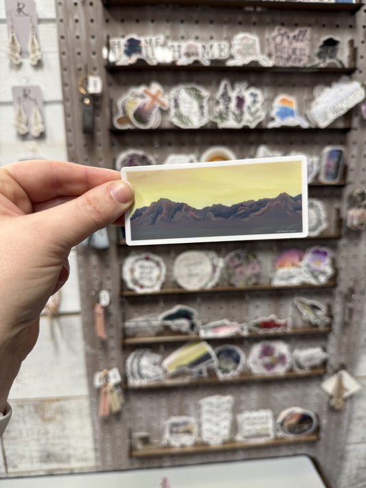 The Valley, Mountain range sticker