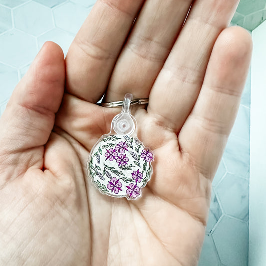 Blooms of Beauty, Fireweed Keychain