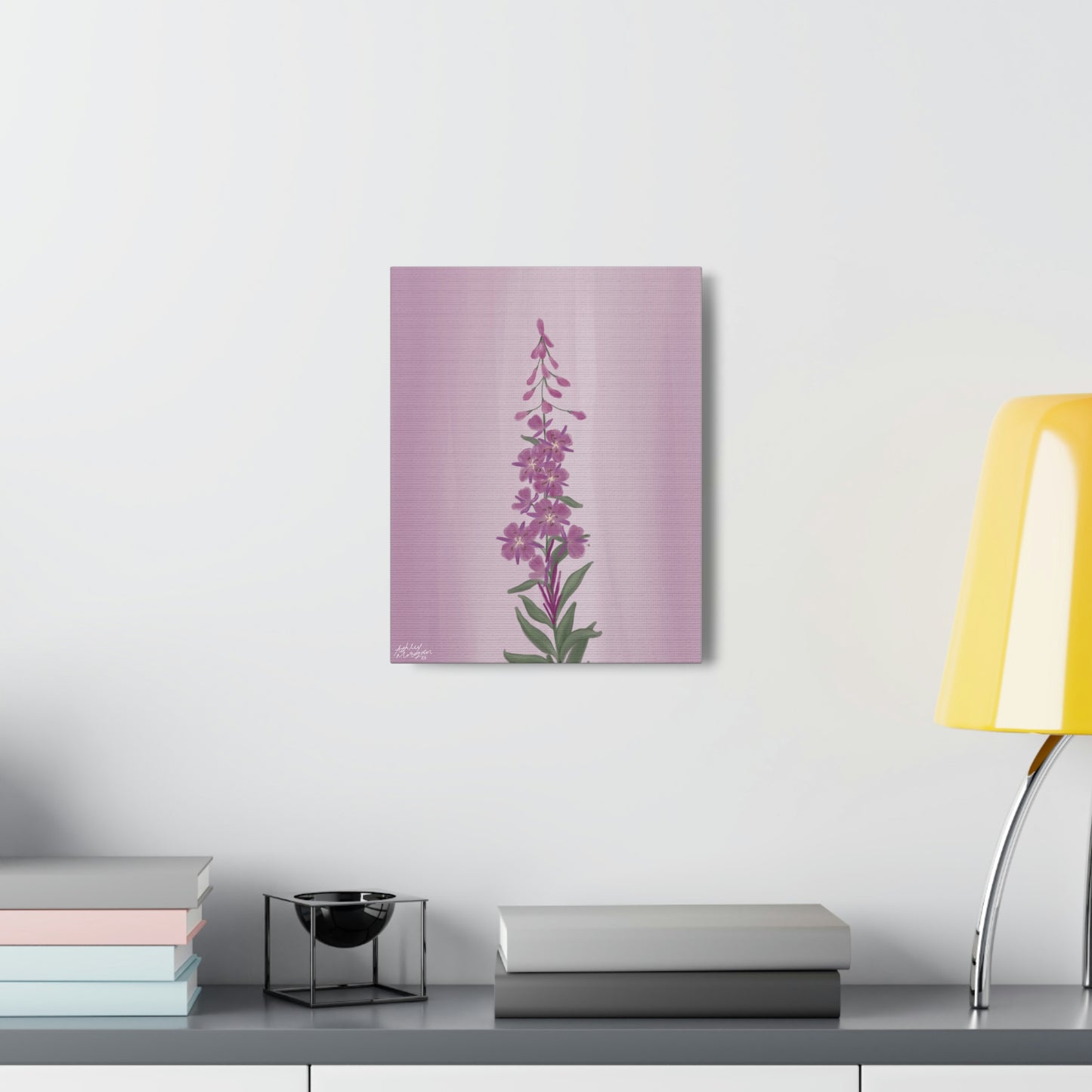 Fireweed Wildflower Canvas Wrap