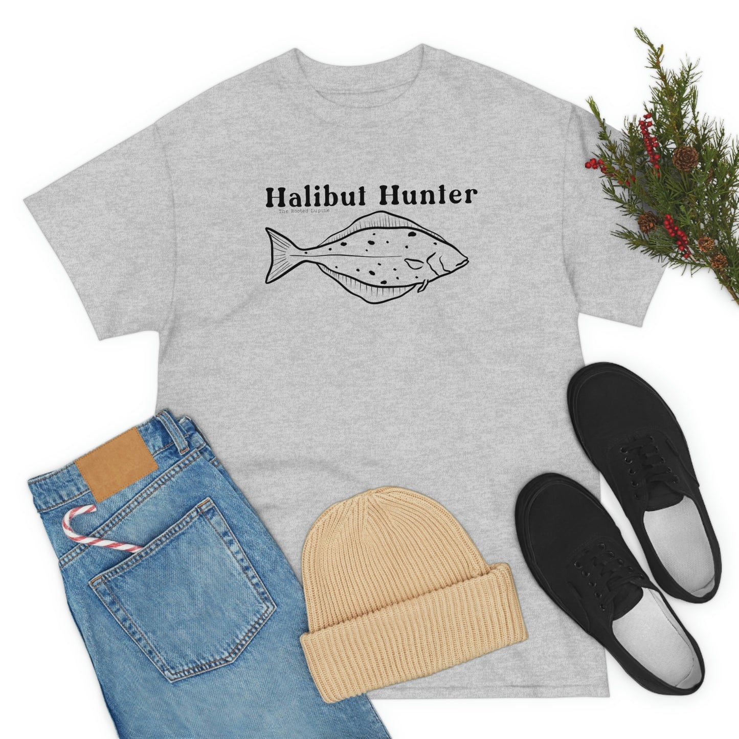Halibut Hunter, unisex T Shirt