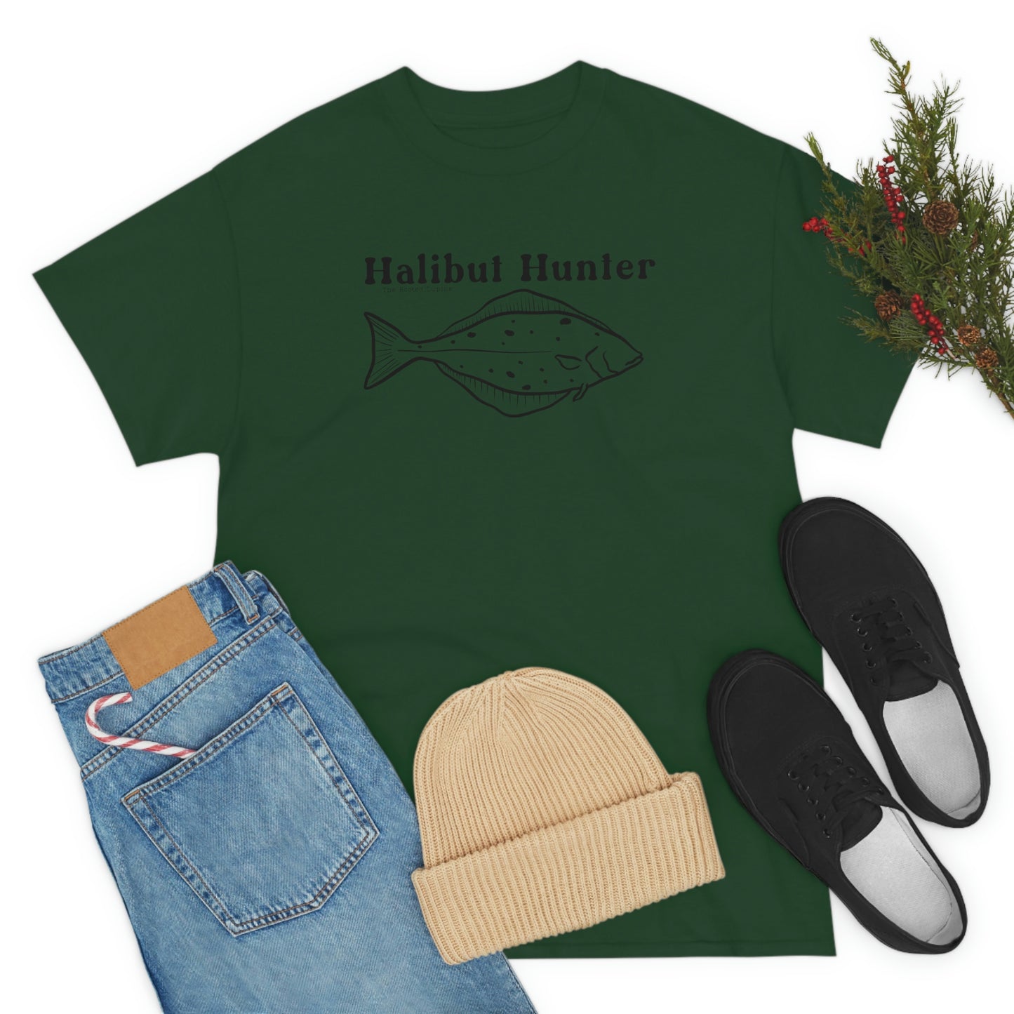 Halibut Hunter, unisex T Shirt