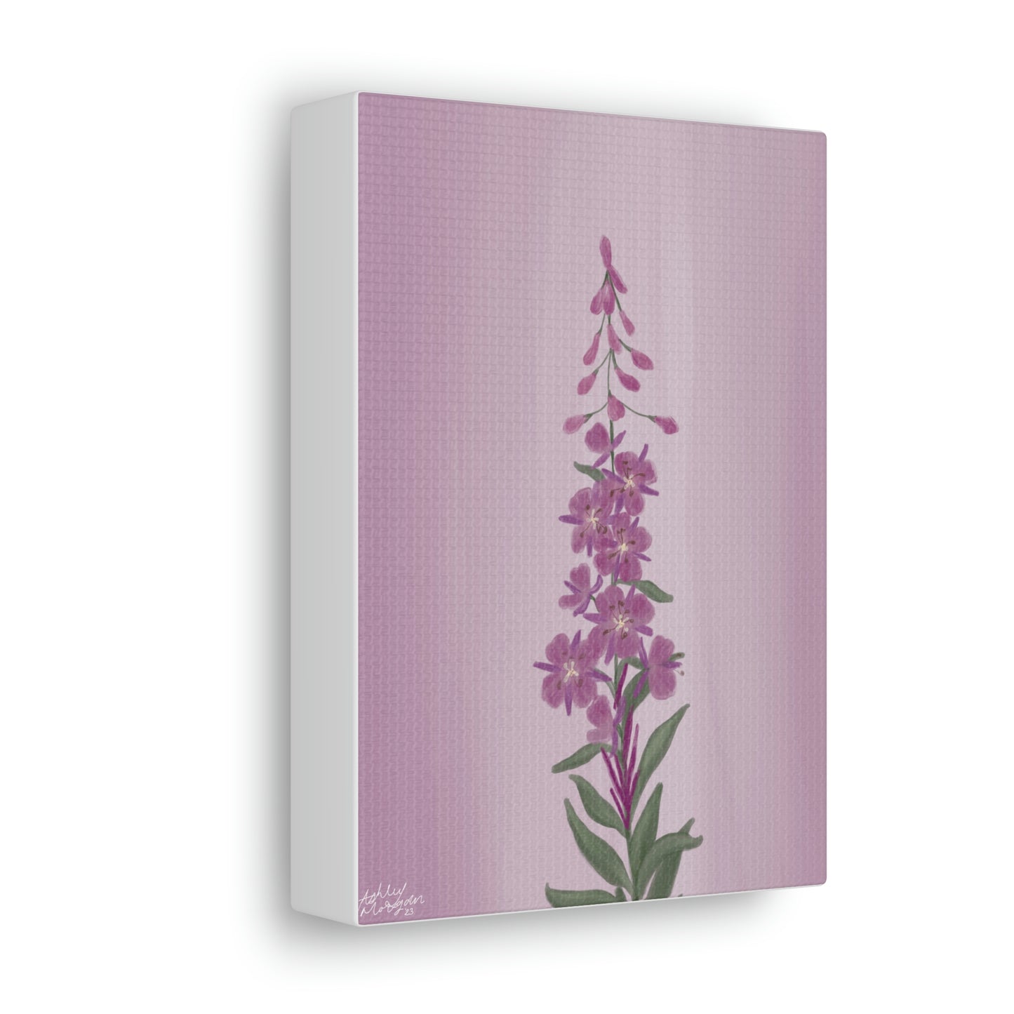 Fireweed Wildflower Canvas Wrap