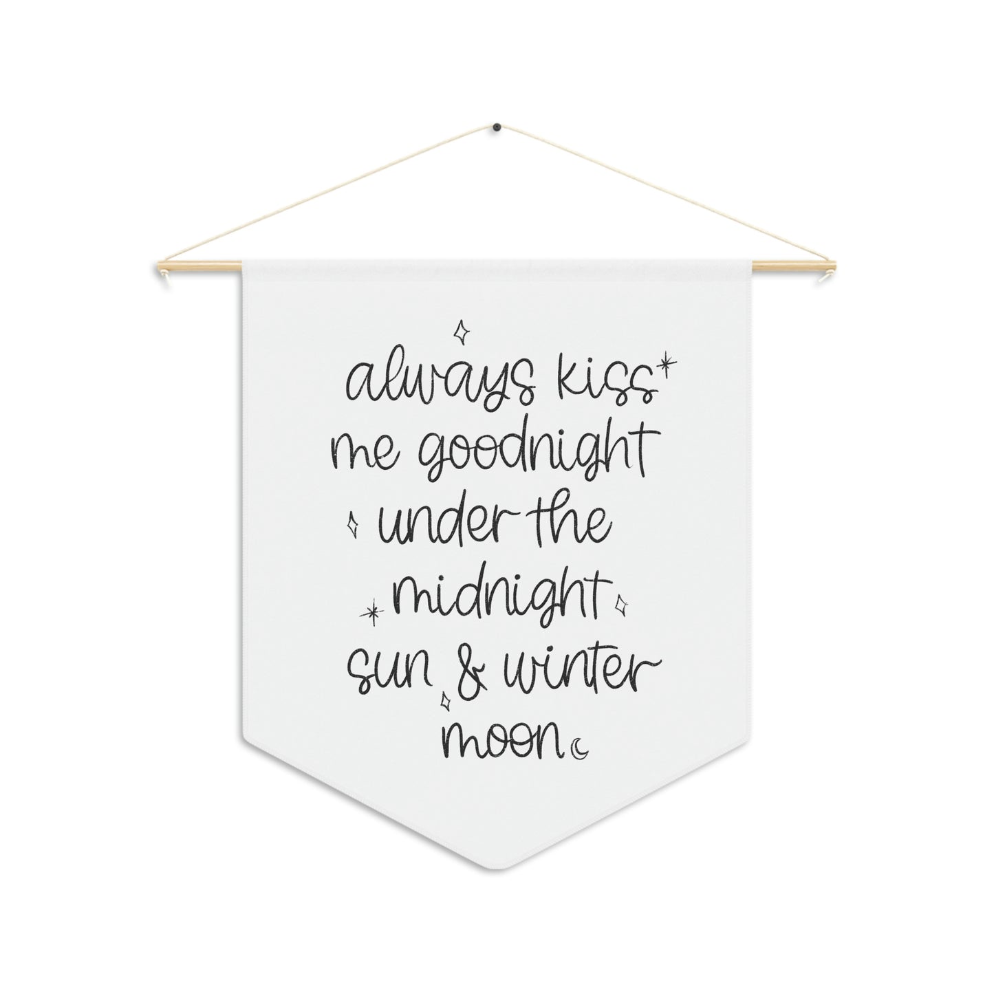 Kiss me goodnight wall hanger