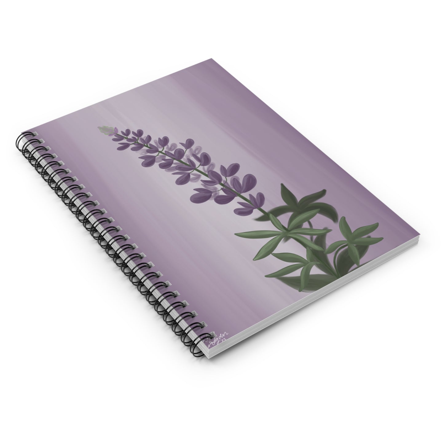 Lupine Art Notebook - Ruled Line