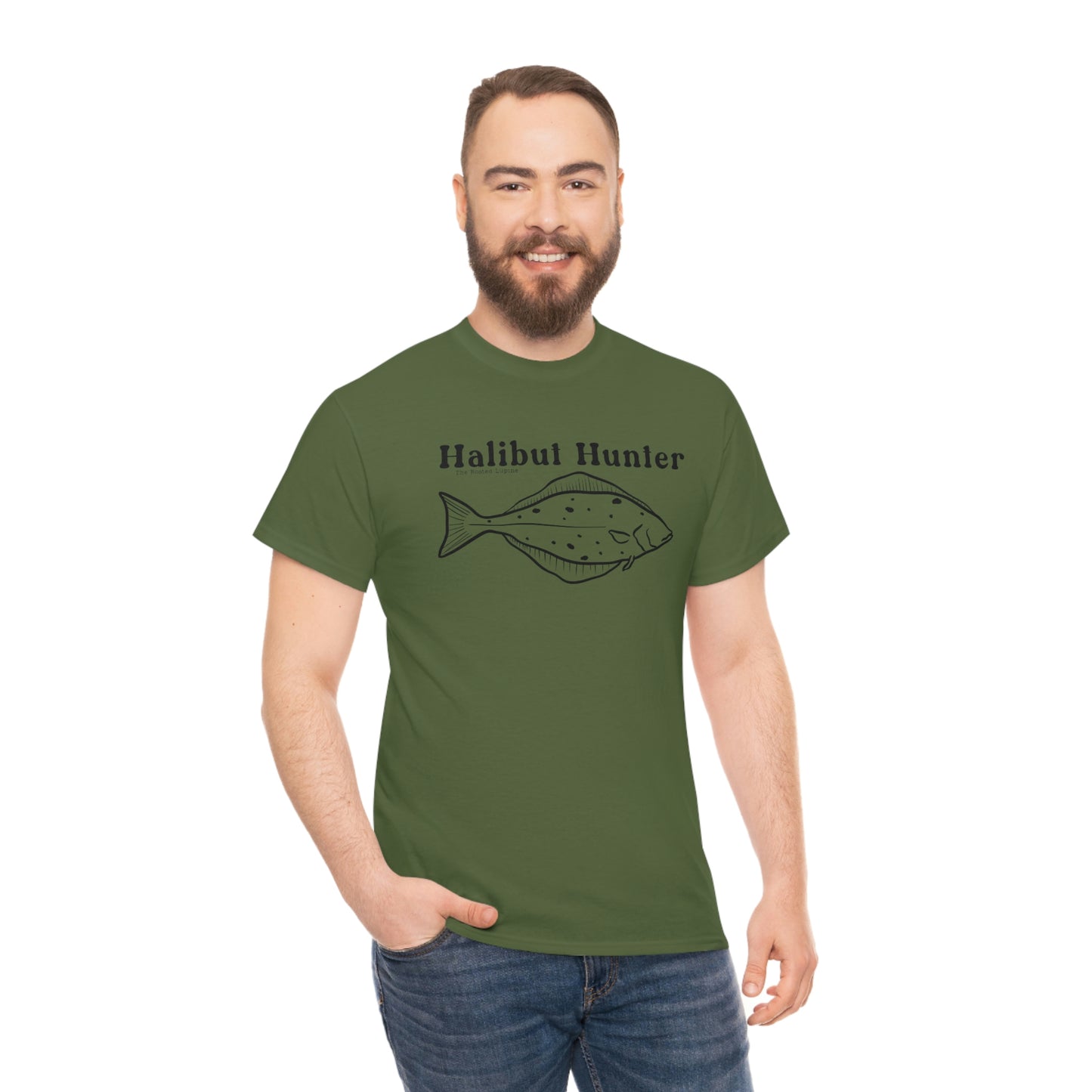 Halibut Hunter, unisex T Shirt