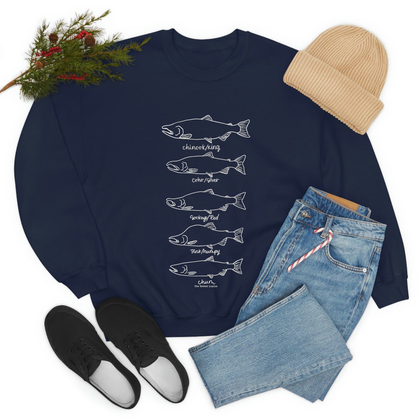 Salmon Unisex Crewneck Sweatshirt
