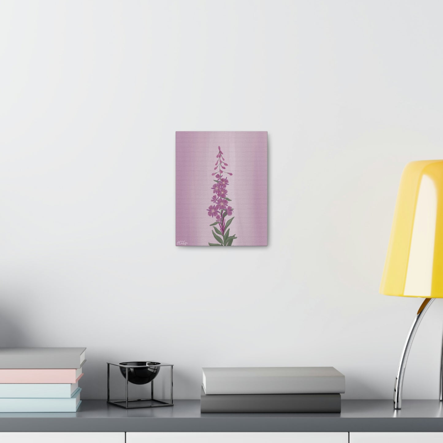 Fireweed Wildflower Canvas Wrap
