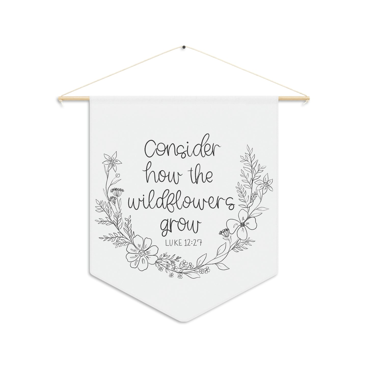 Luke 12: 27 wall pendant