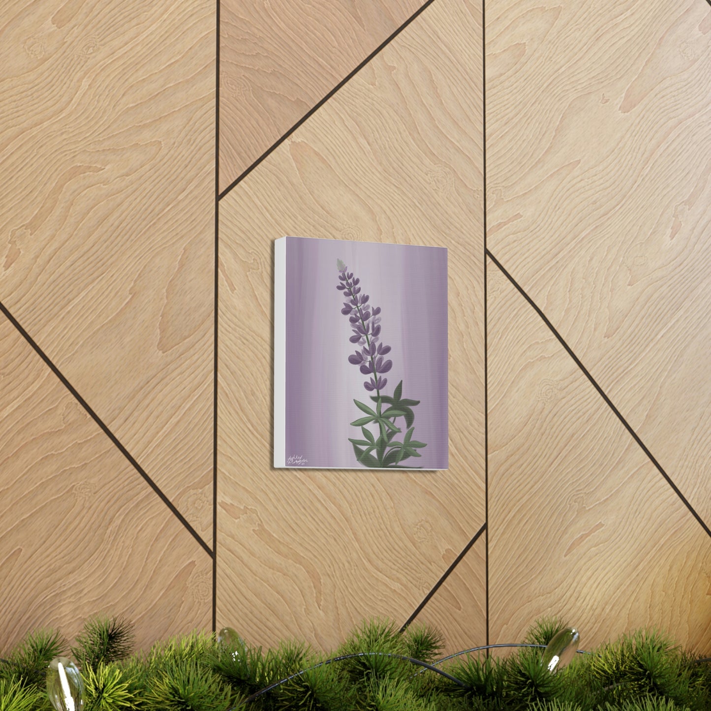 Lupine Wildflower Canvas Wrap