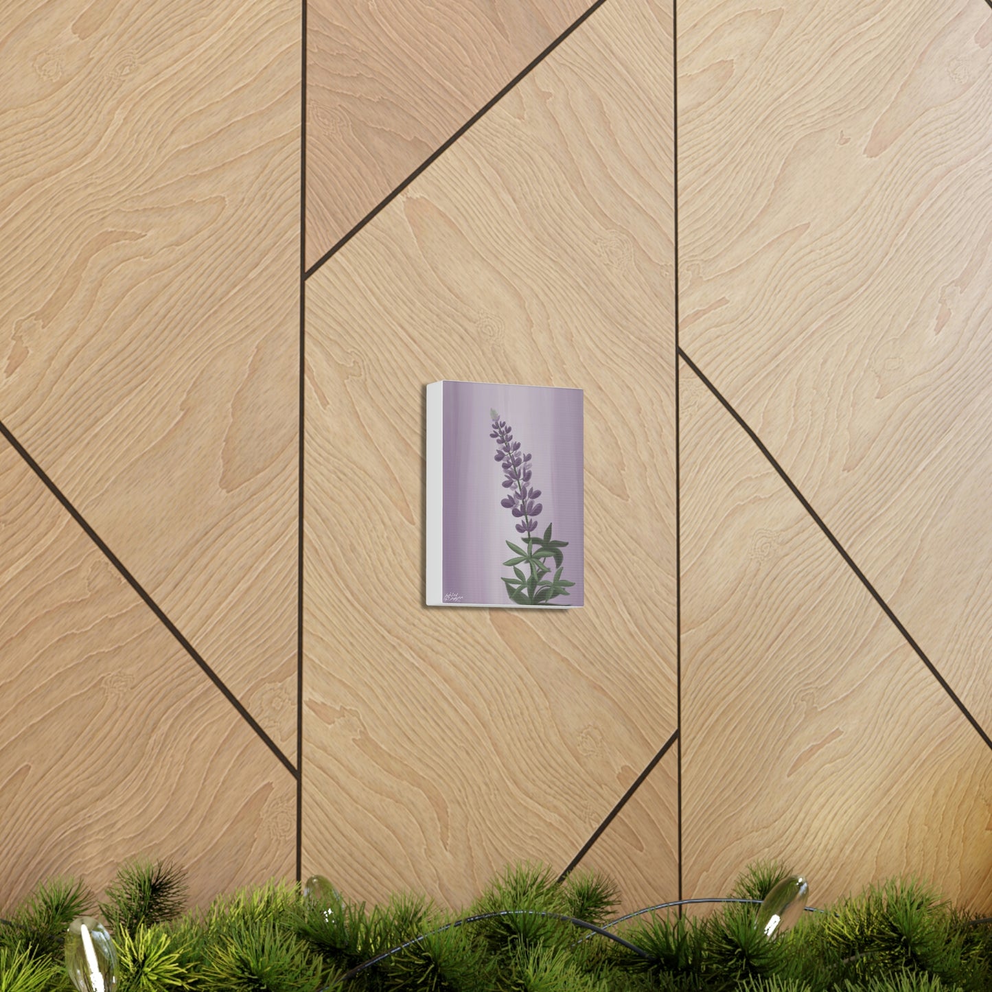 Lupine Wildflower Canvas Wrap