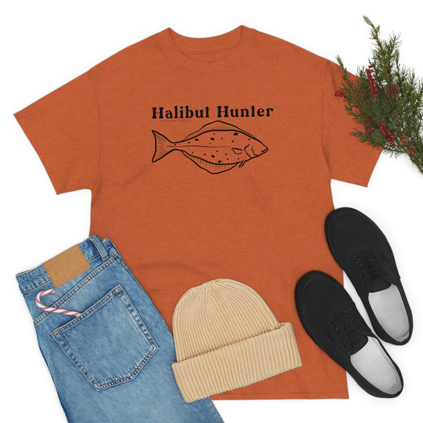 Halibut Hunter, unisex T Shirt
