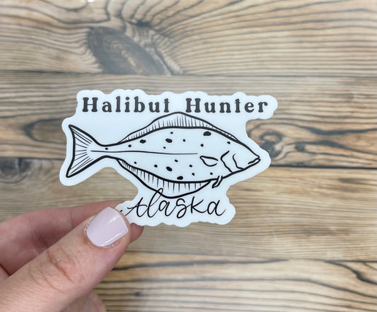 Halibut Hunter Sticker