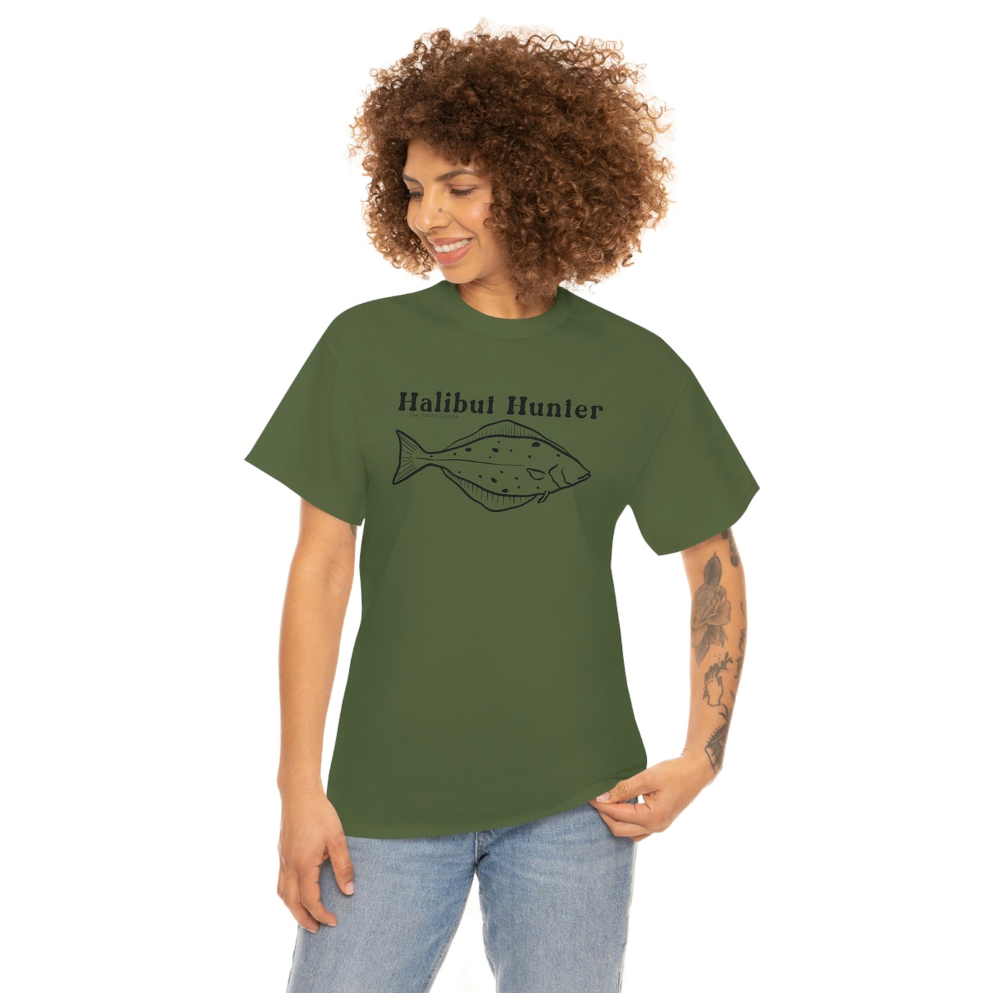 Halibut Hunter, unisex T Shirt