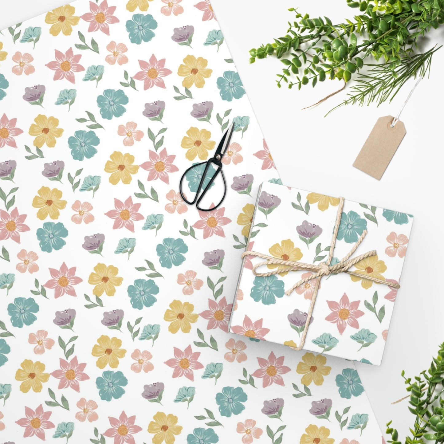 Spring Floral Wrapping Paper
