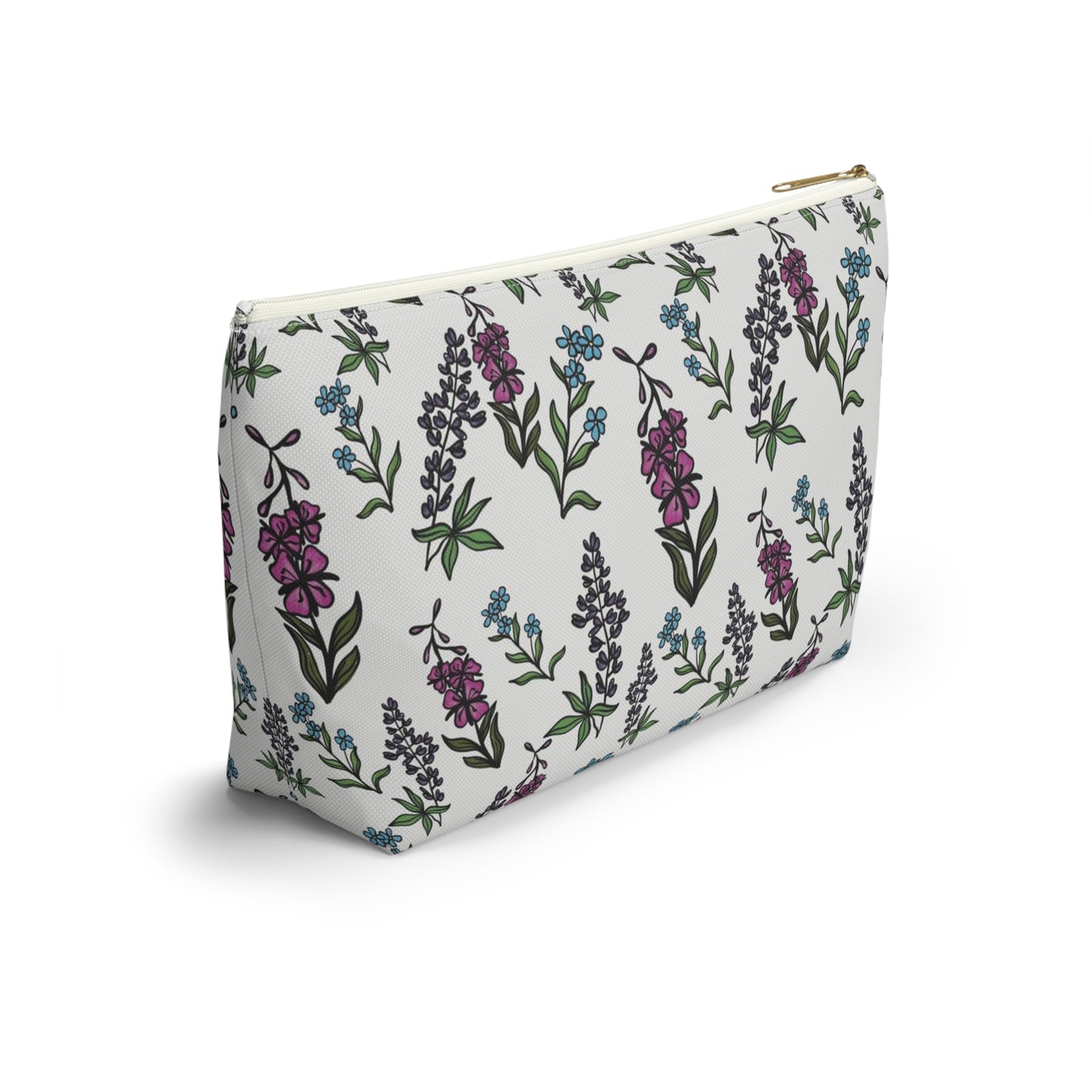 Alaska's Wildflower Zipper Bag