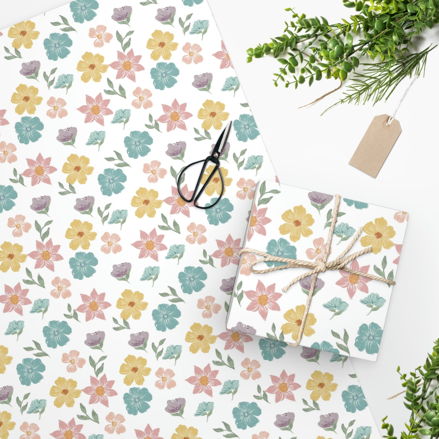 Spring Floral Wrapping Paper