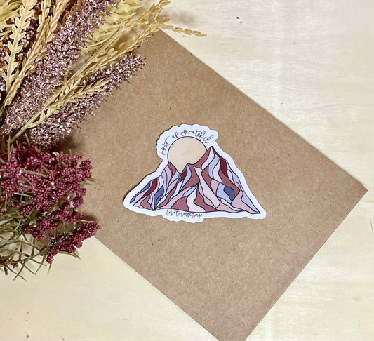 Grateful Mountain Sticker