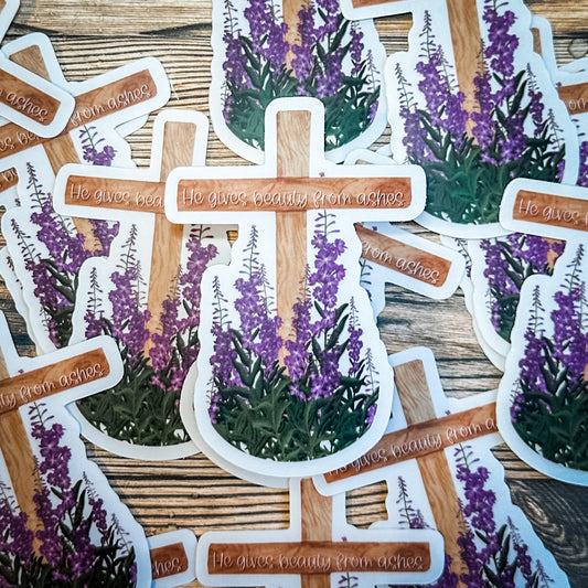 Beauty from ashes sticker