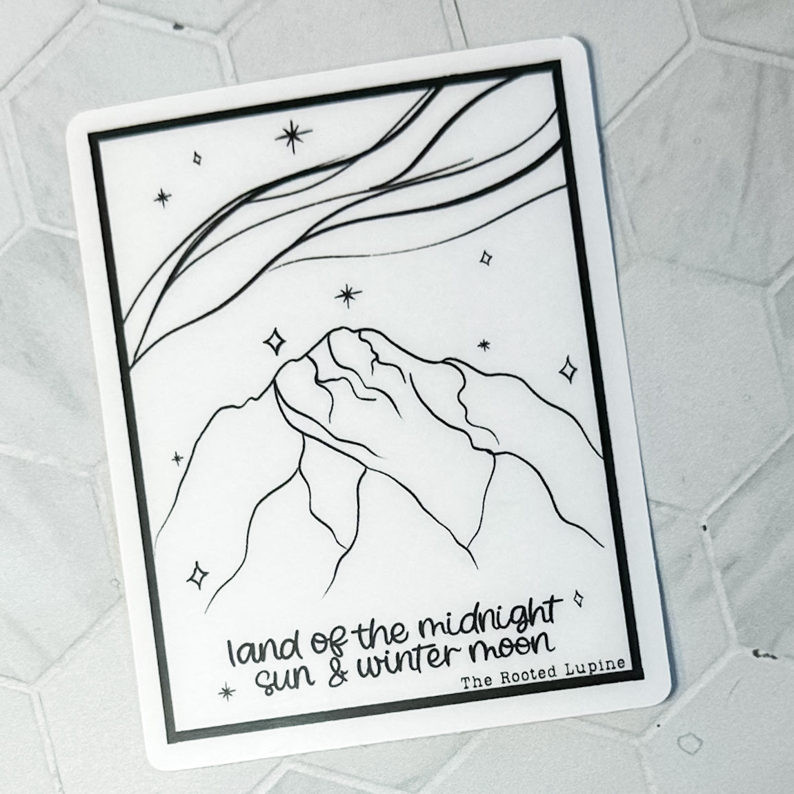 Midnight Sun Clear Sticker