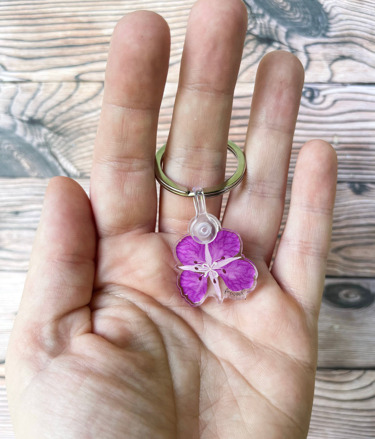 Fireweed Bloom Keychain