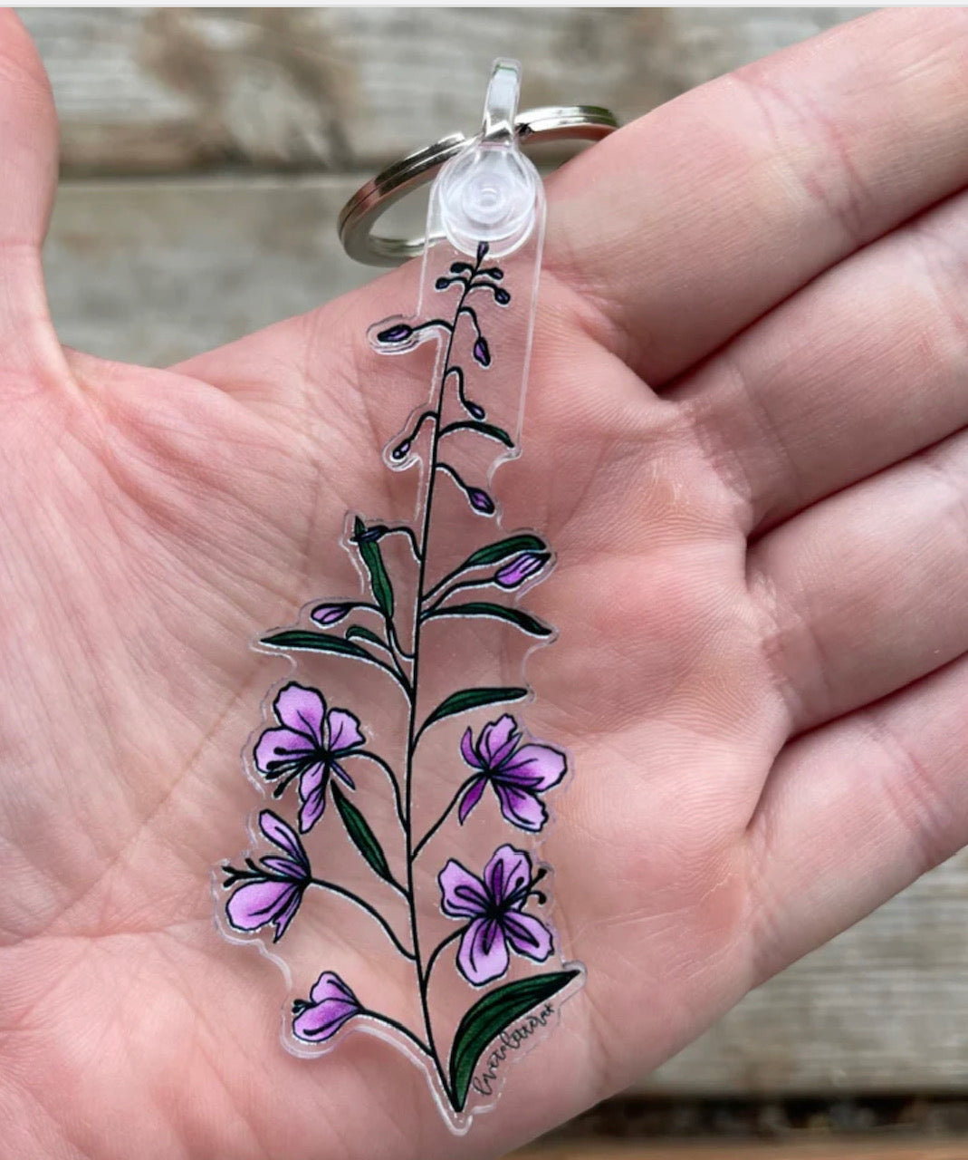 Fireweed Keychain -Full color