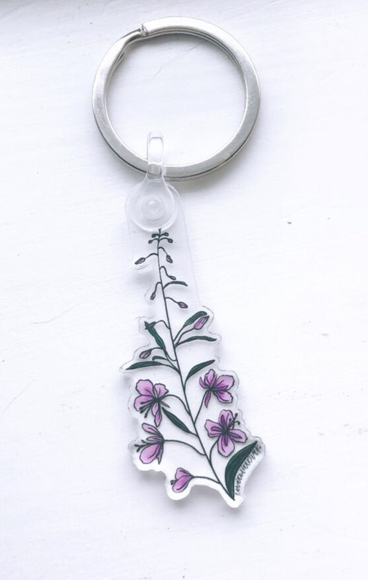 Fireweed Keychain -Full color